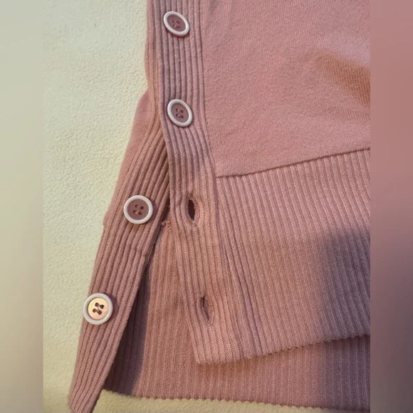 Blush Pink Button-Detail Sweater 2X - Picture 4 of 12